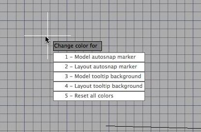 Changing Colors of the Interface Elements in Autocad for Mac | MacAcad